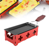 Portable NOn Stick Cheese Raclette Rotaster Baking Tray Stove Set Home Kitchen Grilling Tool