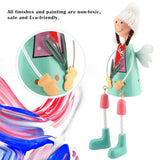 4PCS / Set Exquisite Miniature Dolls Ornament Decor Gift Home Office (Sisters)