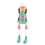 4PCS / Set Exquisite Miniature Dolls Ornament Decor Gift Home Office (Sisters)