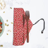 Japanese Style Reusable Bamboo Dinnerware Set Tableware Kit (Red Storage Bag Only) In Australia - Darrahopens