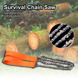 Portable Handheld Survival Chain Saw Emergency Chainsaw with Bag Camping Hiking Tool