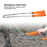 Portable Handheld Survival Chain Saw Emergency Chainsaw with Bag Camping Hiking Tool