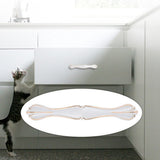 White Cabinet Closet Handles Cupboard Drawer Knobs Furniture Accessory (Hole Distance 9017-96)