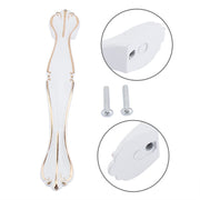 White Cabinet Closet Handles Cupboard Drawer Knobs Furniture Accessory (Hole Distance 9017-96)