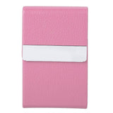 Fashionable Cigar Cigarette Case Tobacco Lighter Holder PU Leather Storage Box Rosy In Australia - Darrahopens