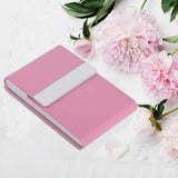 Fashionable Cigar Cigarette Case Tobacco Lighter Holder PU Leather Storage Box Rosy In Australia - Darrahopens