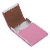 Fashionable Cigar Cigarette Case Tobacco Lighter Holder PU Leather Storage Box Rosy
