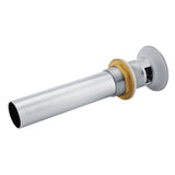 G1-1/4" Brass Bathroom Basin Sink Pop Up Drain Assembly with Overflow (Silver Chrome)