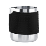 Stainless Steel Coffee Cup Frothing Milk Heat Proof Latte Pitcher Jug (Black) In Australia - Darrahopens