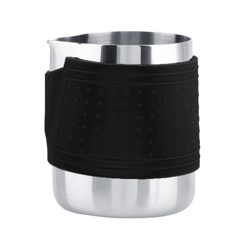 Stainless Steel Coffee Cup Frothing Milk Heat Proof Latte Pitcher Jug (Black) In Australia - Darrahopens