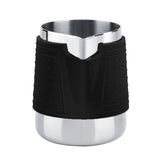 Stainless Steel Coffee Cup Frothing Milk Heat Proof Latte Pitcher Jug (Black) In Australia - Darrahopens