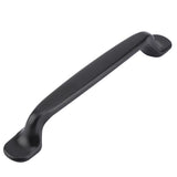 Sturdy Durable Black Door Handle for Cabinet Wardrobe Drawer Cupboard(2#)