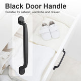 Sturdy Durable Black Door Handle for Cabinet Wardrobe Drawer Cupboard(2#)