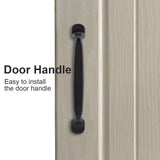 Sturdy Durable Black Door Handle for Cabinet Wardrobe Drawer Cupboard(2#)