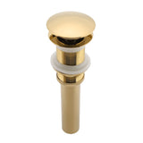 G1 1/4" Brass Bathroom Basin Sink Pop Up Drain Assembly NOn Overflow (Titanium Chrome Plating)