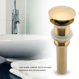 G1 1/4" Brass Bathroom Basin Sink Pop Up Drain Assembly NOn Overflow (Titanium Chrome Plating)