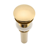 G1 1/4" Brass Bathroom Basin Sink Pop Up Drain Assembly NOn Overflow (Titanium Chrome Plating)