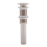 G1 1/4" Brass Bathroom Basin Sink Pop Up Drain Assembly NOn Overflow (Nickel Plated Wire)