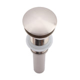 G1 1/4" Brass Bathroom Basin Sink Pop Up Drain Assembly NOn Overflow (Nickel Plated Wire)