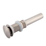 G1 1/4" Brass Bathroom Basin Sink Pop Up Drain Assembly NOn Overflow (Nickel Plated Wire)