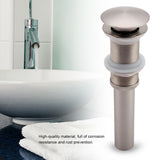 G1 1/4" Brass Bathroom Basin Sink Pop Up Drain Assembly NOn Overflow (Nickel Plated Wire)
