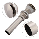G1 1/4" Brass Bathroom Basin Sink Pop Up Drain Assembly NOn Overflow (Nickel Plated Wire)