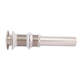 G1 1/4" Brass Bathroom Basin Sink Pop Up Drain Assembly NOn Overflow (Nickel Plated Wire)