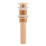 G1 1/4" Brass Bathroom Basin Sink Pop Up Drain Assembly NOn Overflow (Rose Gold)
