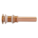 G1 1/4" Brass Bathroom Basin Sink Pop Up Drain Assembly NOn Overflow (Rose Gold)
