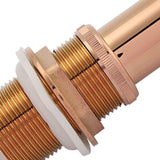G1 1/4" Brass Bathroom Basin Sink Pop Up Drain Assembly NOn Overflow (Rose Gold)