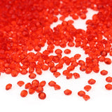 5000pcs 3mm Transparent Wedding Confetti Party Plastic Diamond Sparkly Gems Decor(Red)