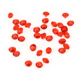 5000pcs 3mm Transparent Wedding Confetti Party Plastic Diamond Sparkly Gems Decor(Red)