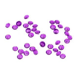 5000pcs 3mm Transparent Wedding Confetti Party Plastic Diamond Sparkly Gems Decor(Purple)