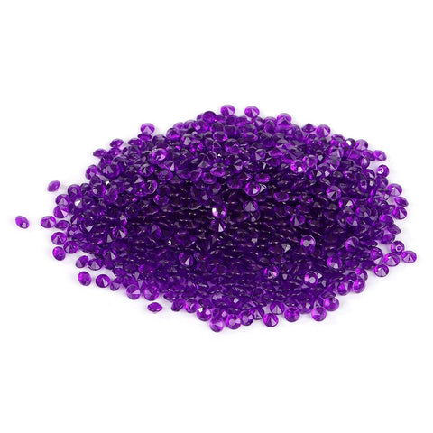 2000pcs Wedding Decoration Scatter Table Crystal Acrylic Confetti Party Decorations (Purple) In Australia - Darrahopens