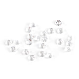 5000pcs DIY Pointed Acrylic Diamond Confetti Gems for Wedding Party (White)