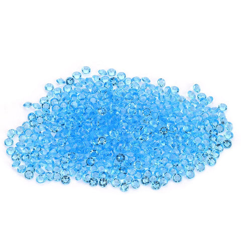 5000pcs DIY Pointed Acrylic Diamond Confetti Gems for Wedding Party (Light Blue)