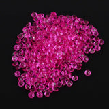 5000pcs DIY Pointed Acrylic Diamond Confetti Gems for Wedding Party (Rose Red)