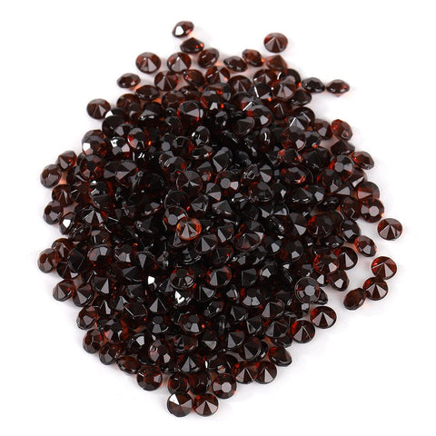 5000pcs DIY Pointed Acrylic Diamond Confetti Gems for Wedding Party (Dark Coffee)