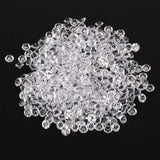 1000pcs 6mm Transparent Wedding Confetti Party Plastic Diamond Sparkly Gems Decor (White) In Australia - Darrahopens