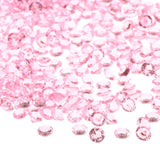 1000pcs 6mm Transparent Wedding Confetti Party Plastic Diamond Sparkly Gems Decor (Pink) In Australia - Darrahopens