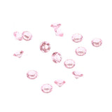 1000pcs 6mm Transparent Wedding Confetti Party Plastic Diamond Sparkly Gems Decor (Pink)