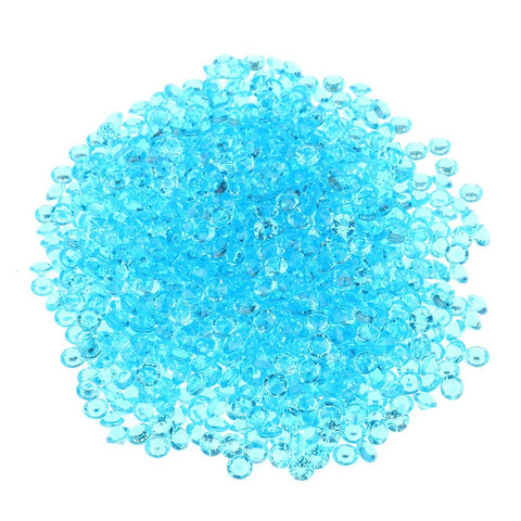 1000pcs 6mm Transparent Wedding Confetti Party Plastic Diamond Sparkly Gems Decor (Blue) In Australia - Darrahopens