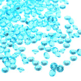 1000pcs 6mm Transparent Wedding Confetti Party Plastic Diamond Sparkly Gems Decor (Blue)