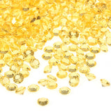 1000pcs 6mm Transparent Wedding Confetti Party Plastic Diamond Sparkly Gems Decor (Orange)