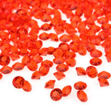 1000pcs 6mm Transparent Wedding Confetti Party Plastic Diamond Sparkly Gems Decor (Red) In Australia - Darrahopens