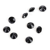 500pcs 8mm Pointed Acrylic Diamond Confetti for Wedding Party DIY Handmake (Black)