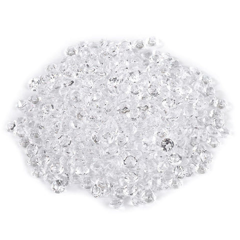 500pcs 8mm Pointed Acrylic Diamond Confetti for Wedding Party DIY Handmake (White) In Australia - Darrahopens
