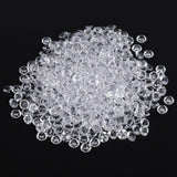 500pcs 8mm Pointed Acrylic Diamond Confetti for Wedding Party DIY Handmake (White)