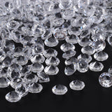500pcs 8mm Pointed Acrylic Diamond Confetti for Wedding Party DIY Handmake (White) In Australia - Darrahopens