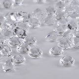 500pcs 8mm Pointed Acrylic Diamond Confetti for Wedding Party DIY Handmake (White)